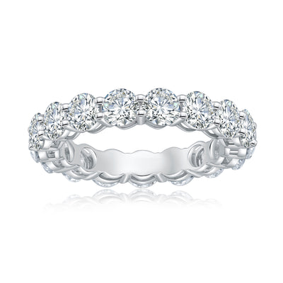 Floating Round Diamond Eternity Band