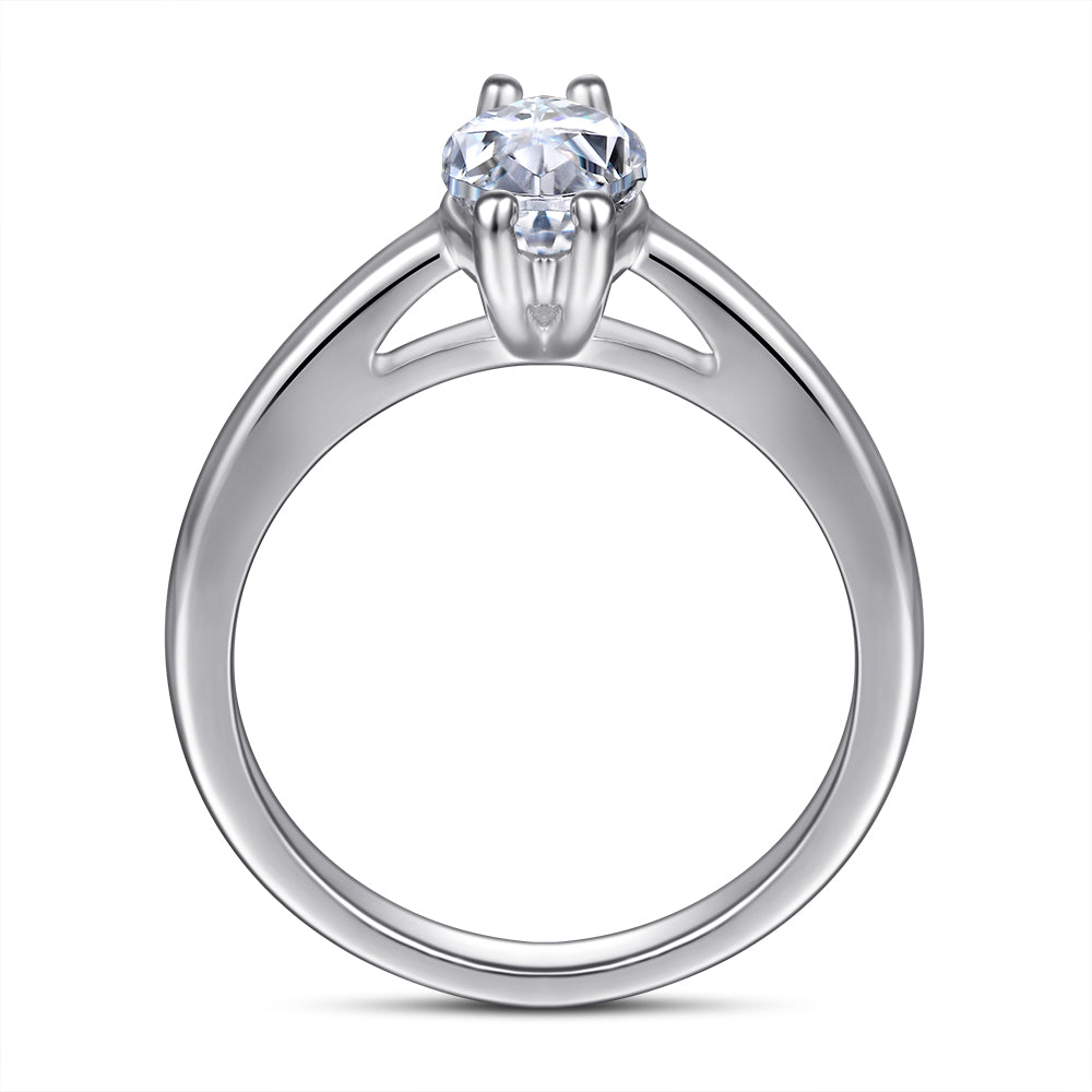 Marquise solitaire ring