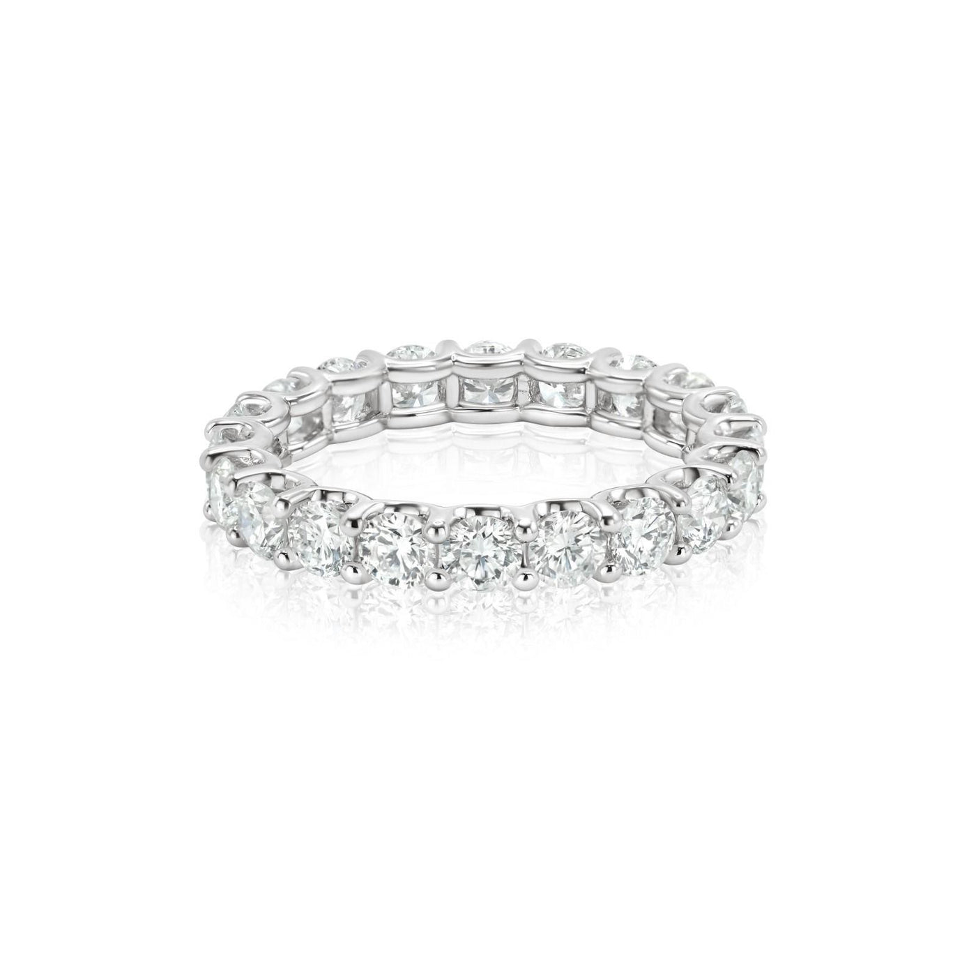 Floating Round Diamond Eternity Band